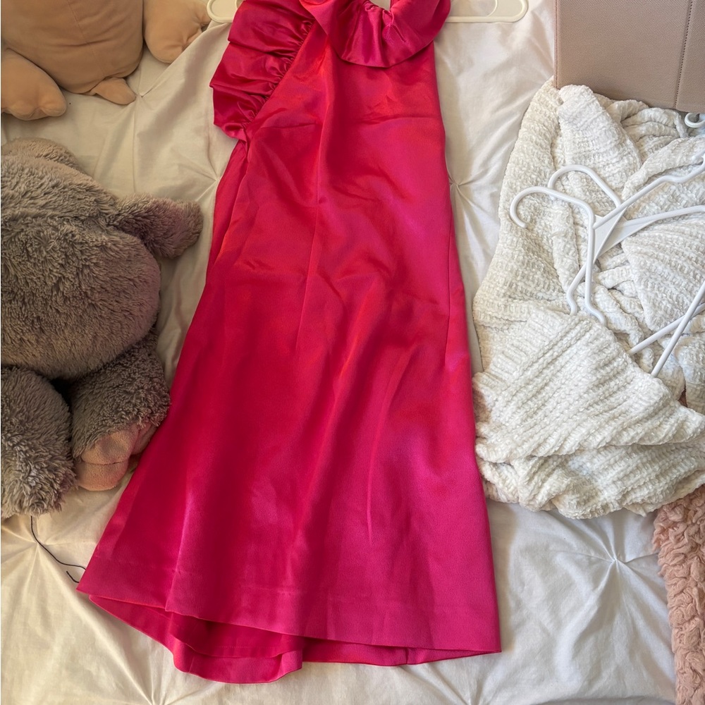 French Connection Vibrant Pink Maxi Skirt